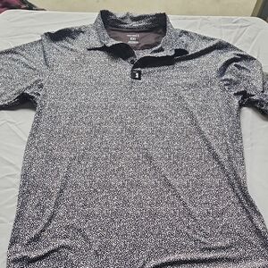 Bogeybros Elegant Black and White Golf Polo Shirt